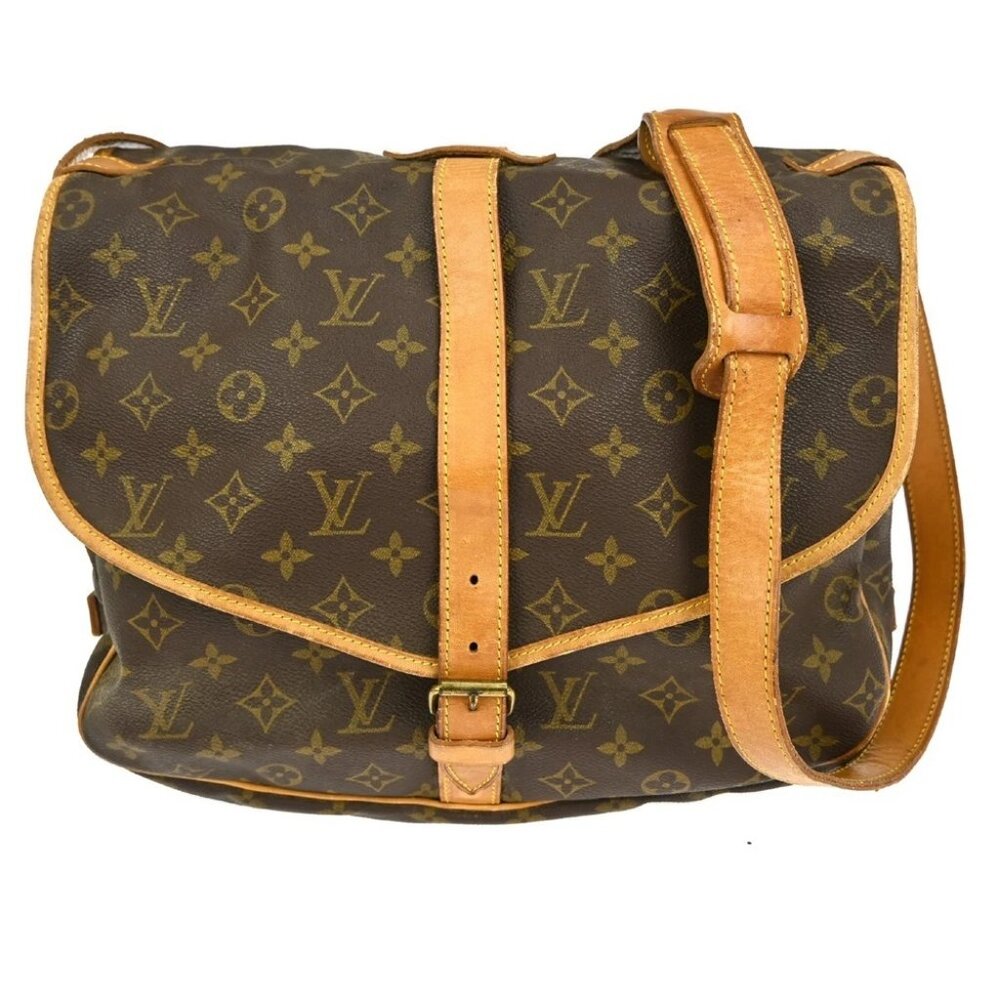 Louis Vuitton Saumur 35 Shoulder Bag Monogram M42254 AR1922 YQ05001 BNN05 - Picture 1 of 9